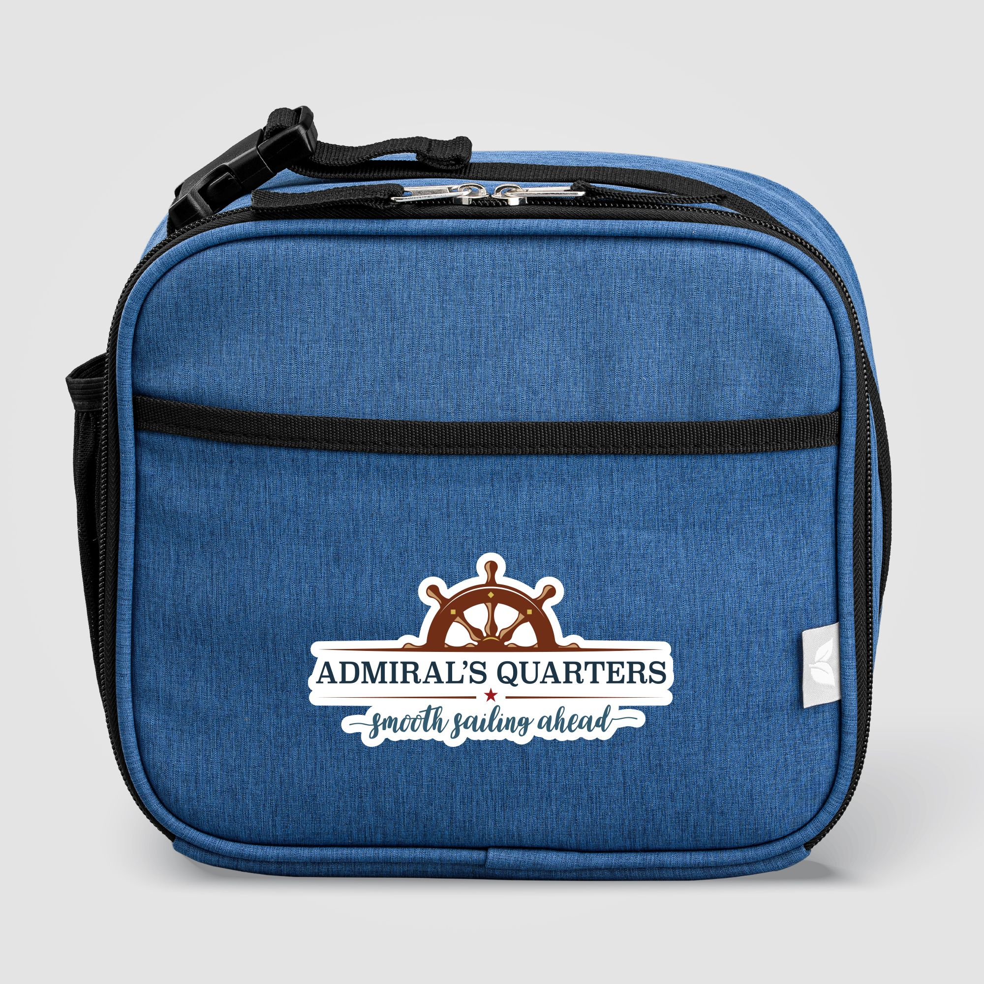 Sac repas isotherme en rPET 4,5 L personnalisable Helsinki Bleu marine